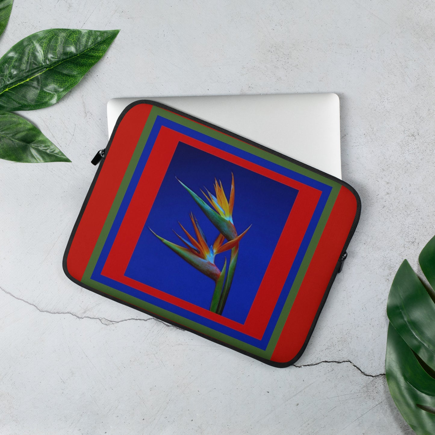 Blue Bird Florescence Laptop Sleeve