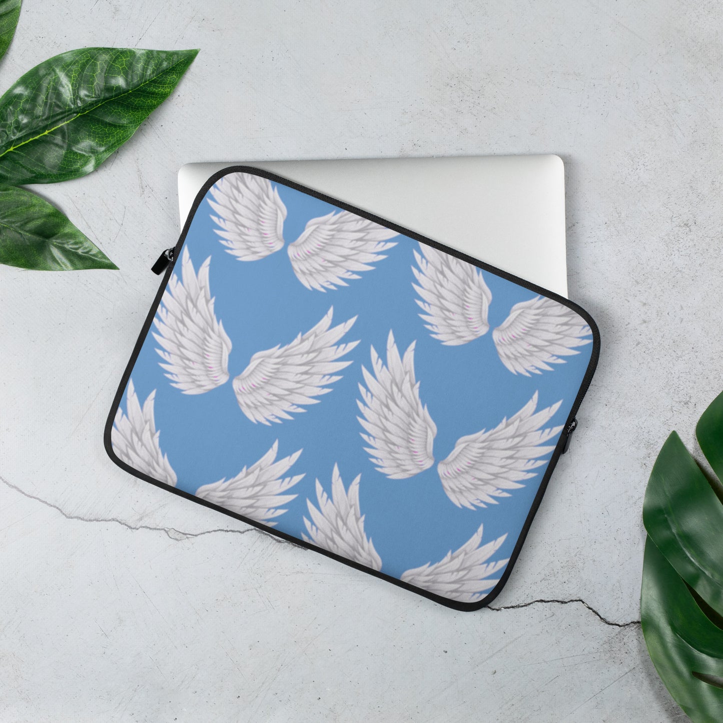 Wings Baby Blue Laptop Sleeve