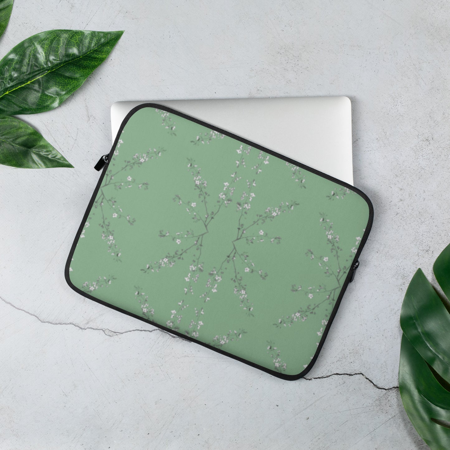 Spring Blossom Sage Laptop Sleeve