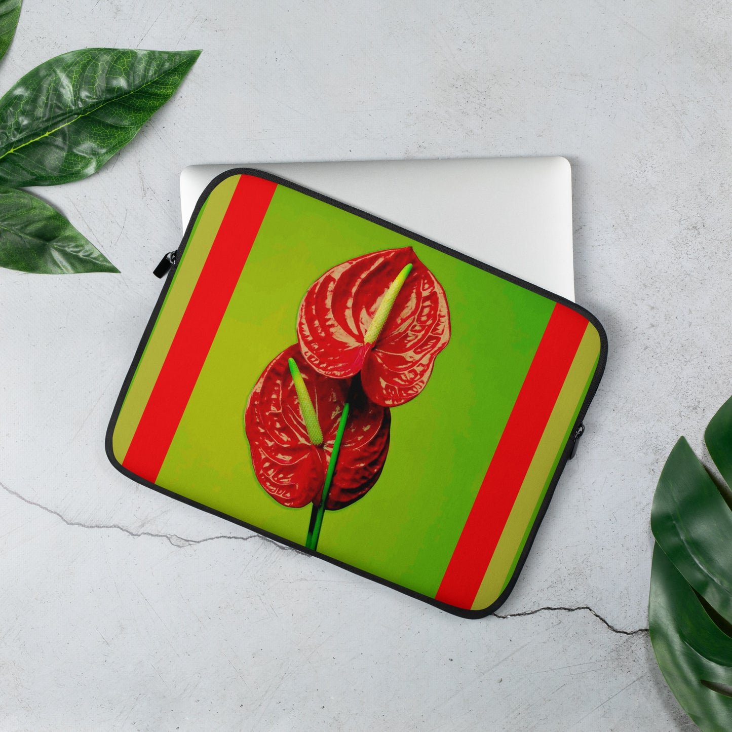 Florescence Rouge Anthurium Laptop Sleeve