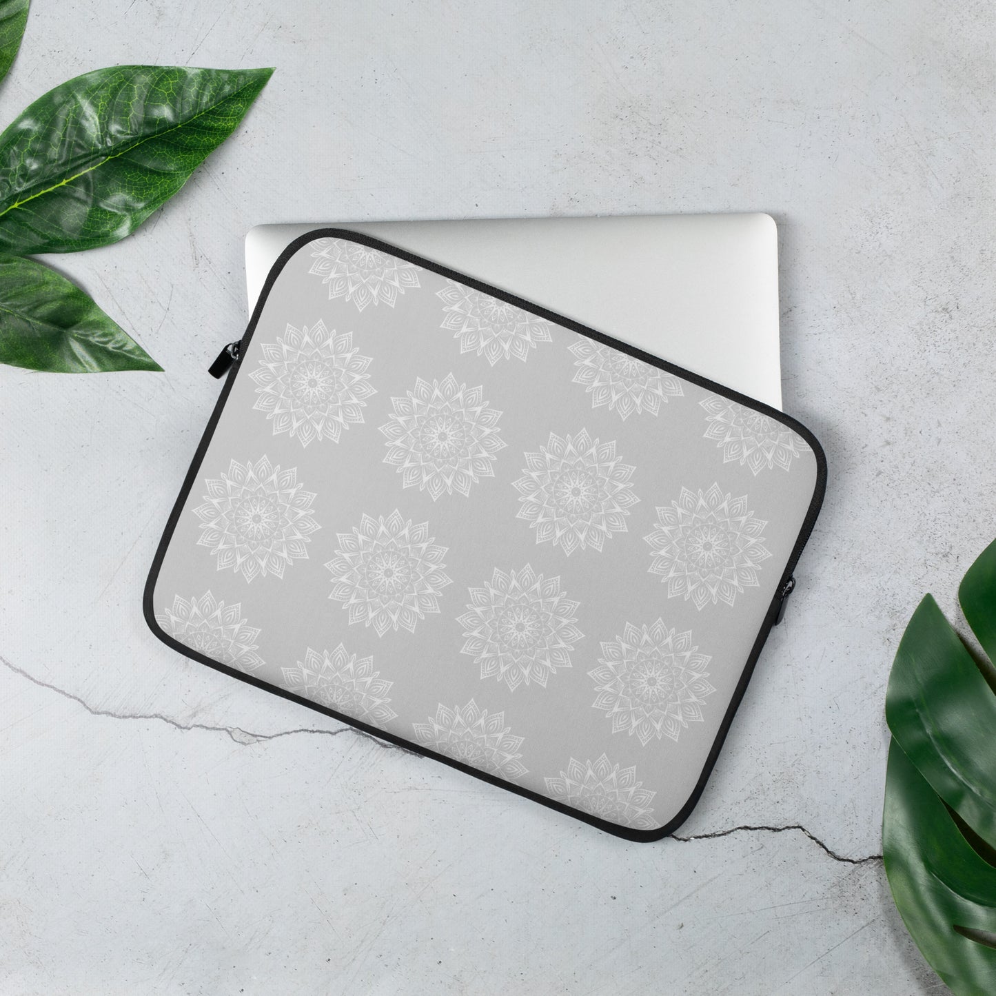 Mandala Logo Grey Laptop Sleeve