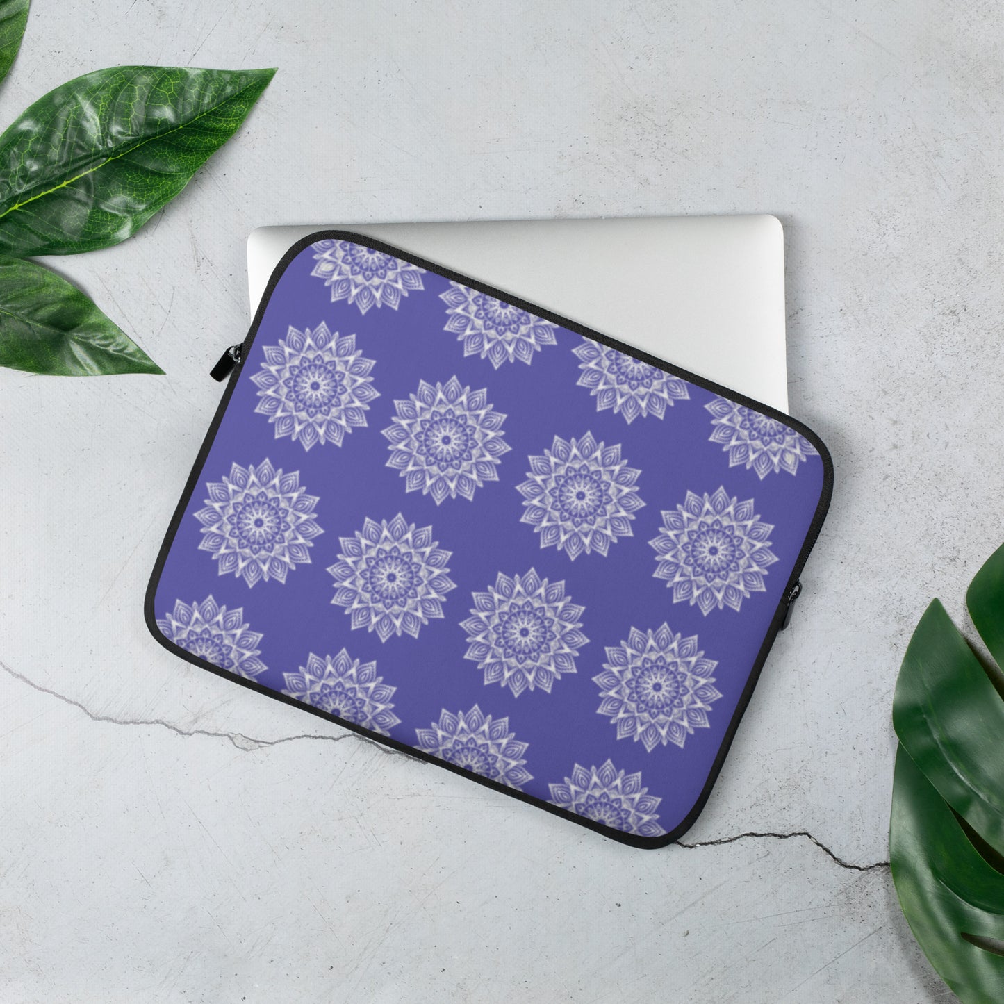 Rainbow Mandala Logo Purple Laptop Sleeve