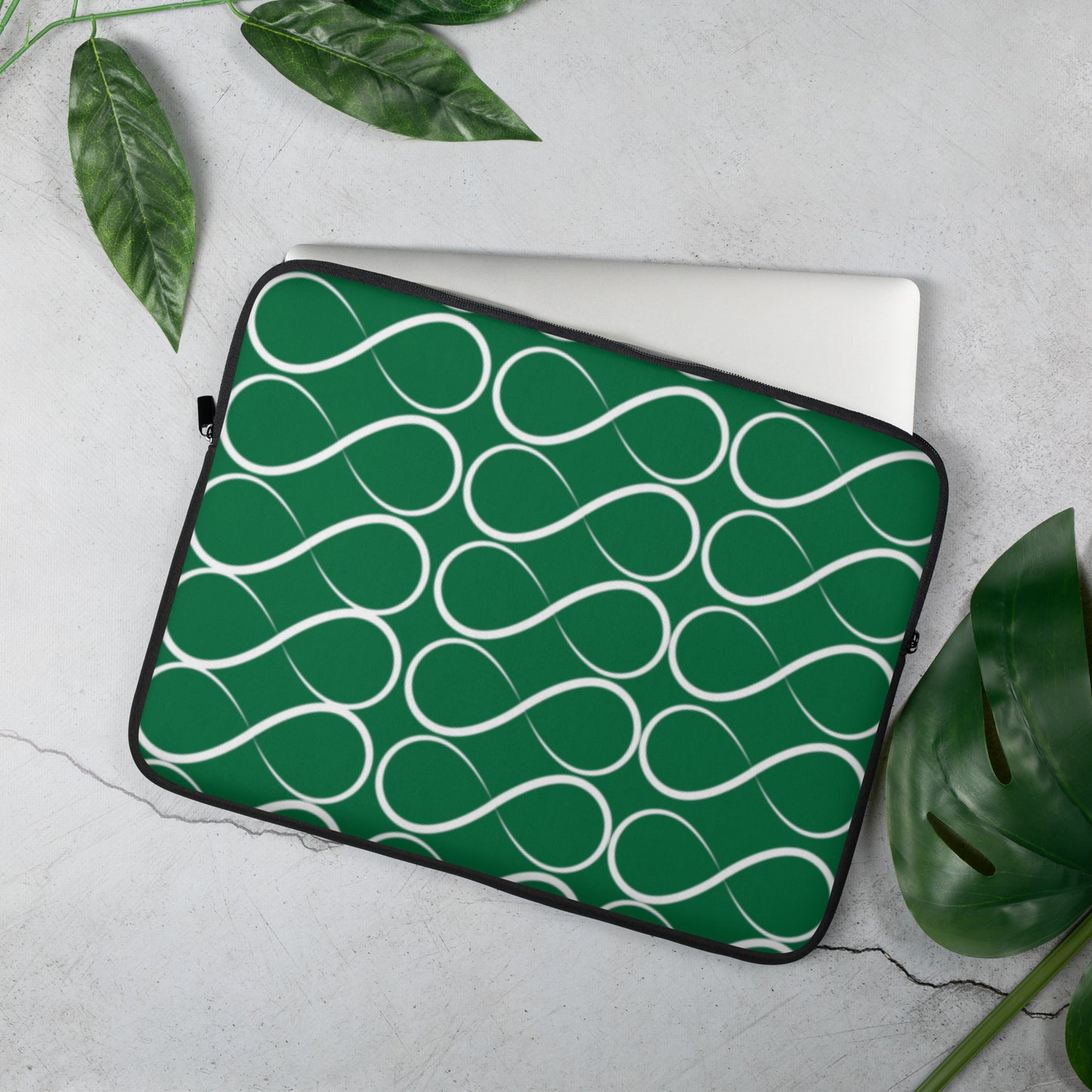 Infinity Emerald Green  Laptop Sleeve