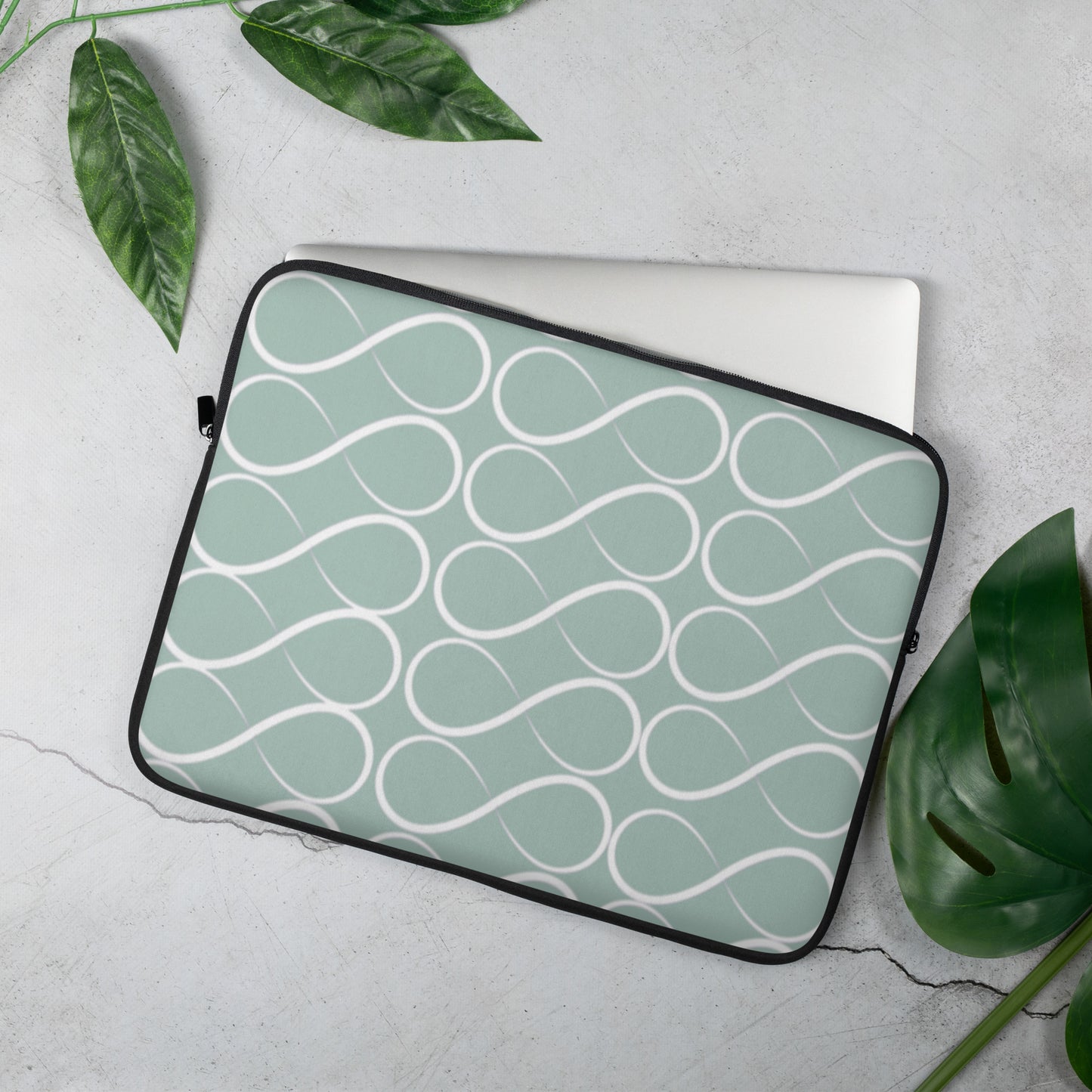 Infinity Eau de Nil Laptop Sleeve