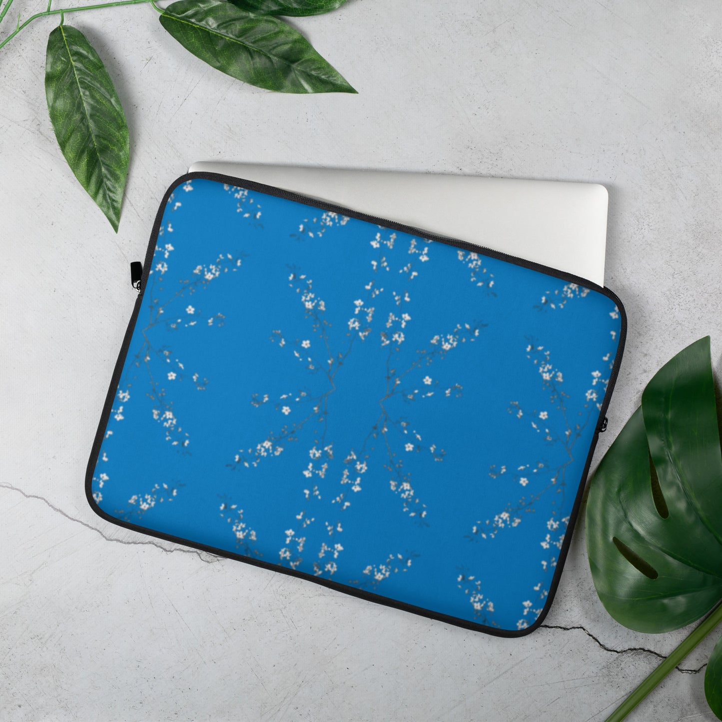 Spring Blossom Royal Blue Laptop Sleeve