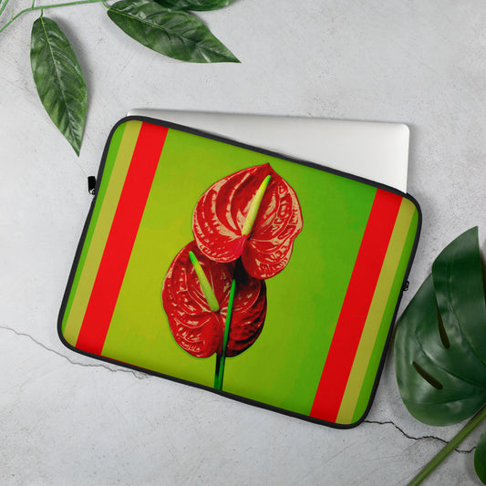 Florescence Rouge Anthurium Laptop Sleeve