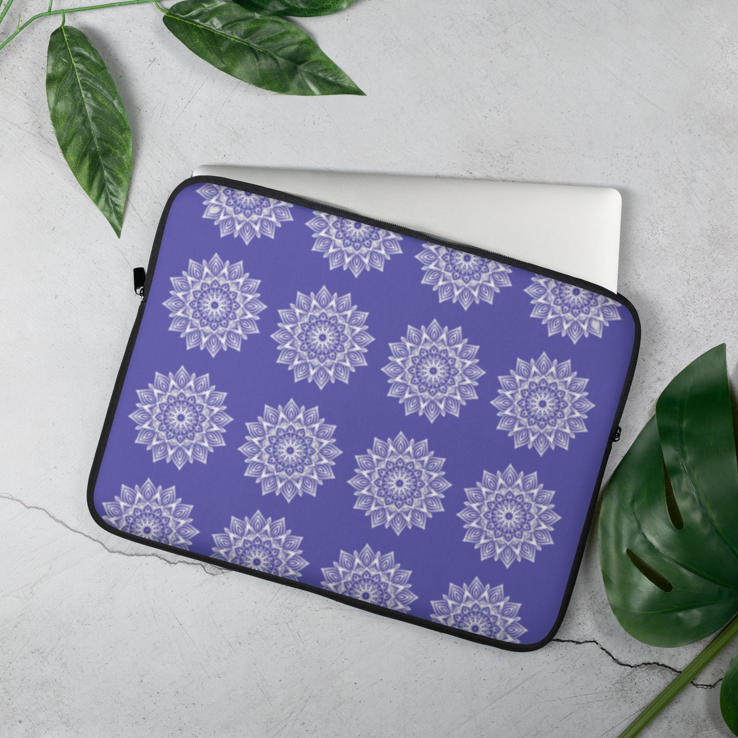 Rainbow Mandala Logo Purple Laptop Sleeve