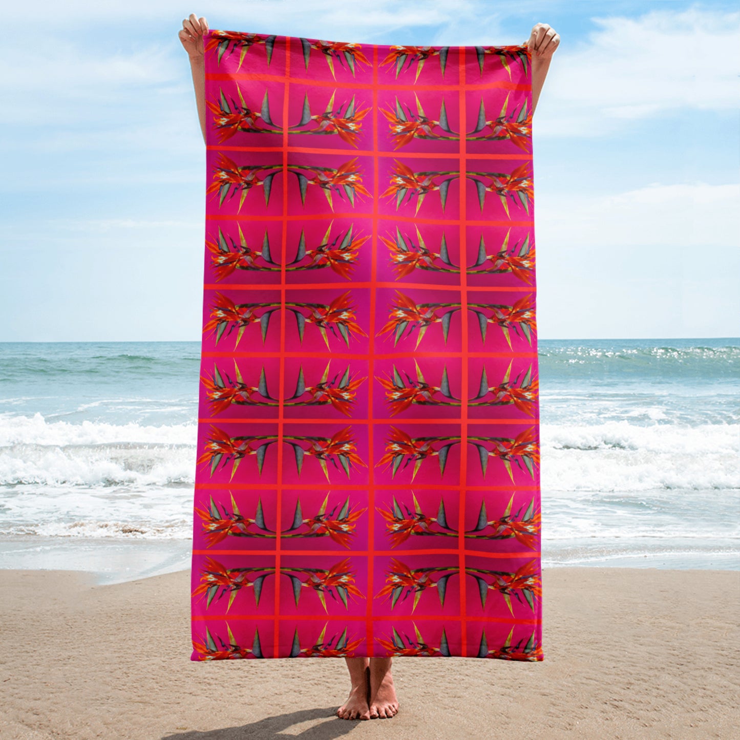 Florescence Pink Paradise Multi Beach Towel