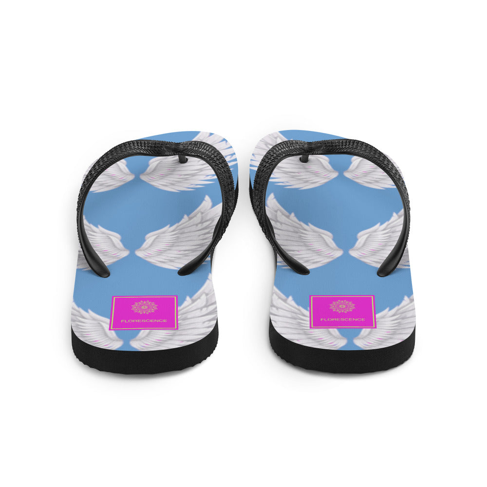 Wings Baby Blue Flip-Flops