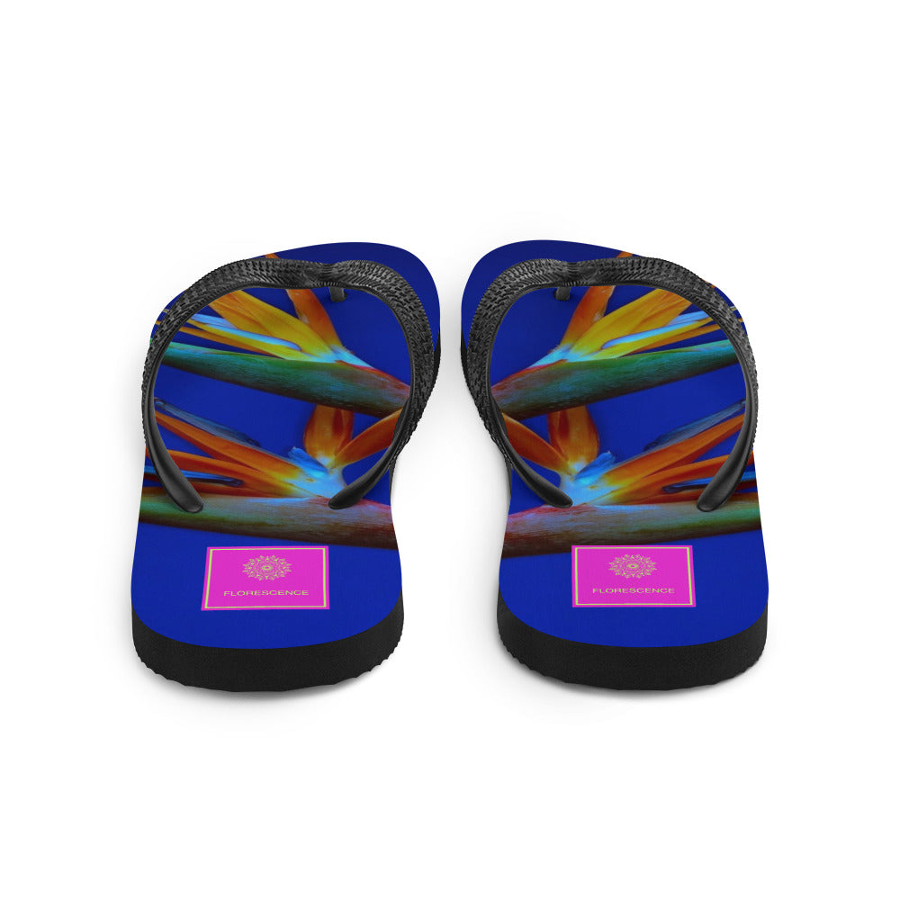 Blue Bird Florescence Flip-Flops