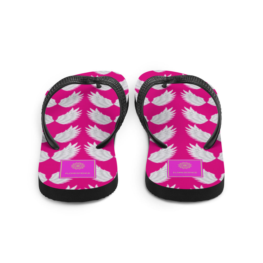 Wings Fuchsia Multi  Flip-Flops