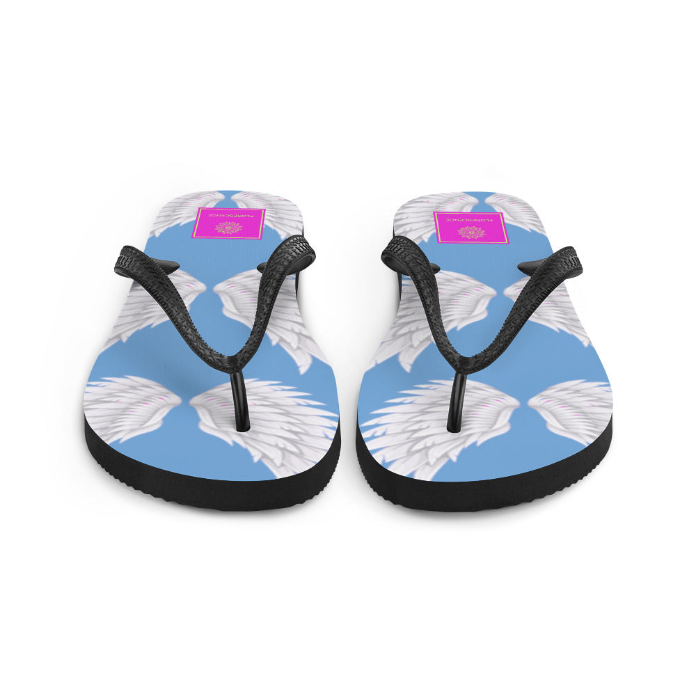 Wings Baby Blue Flip-Flops