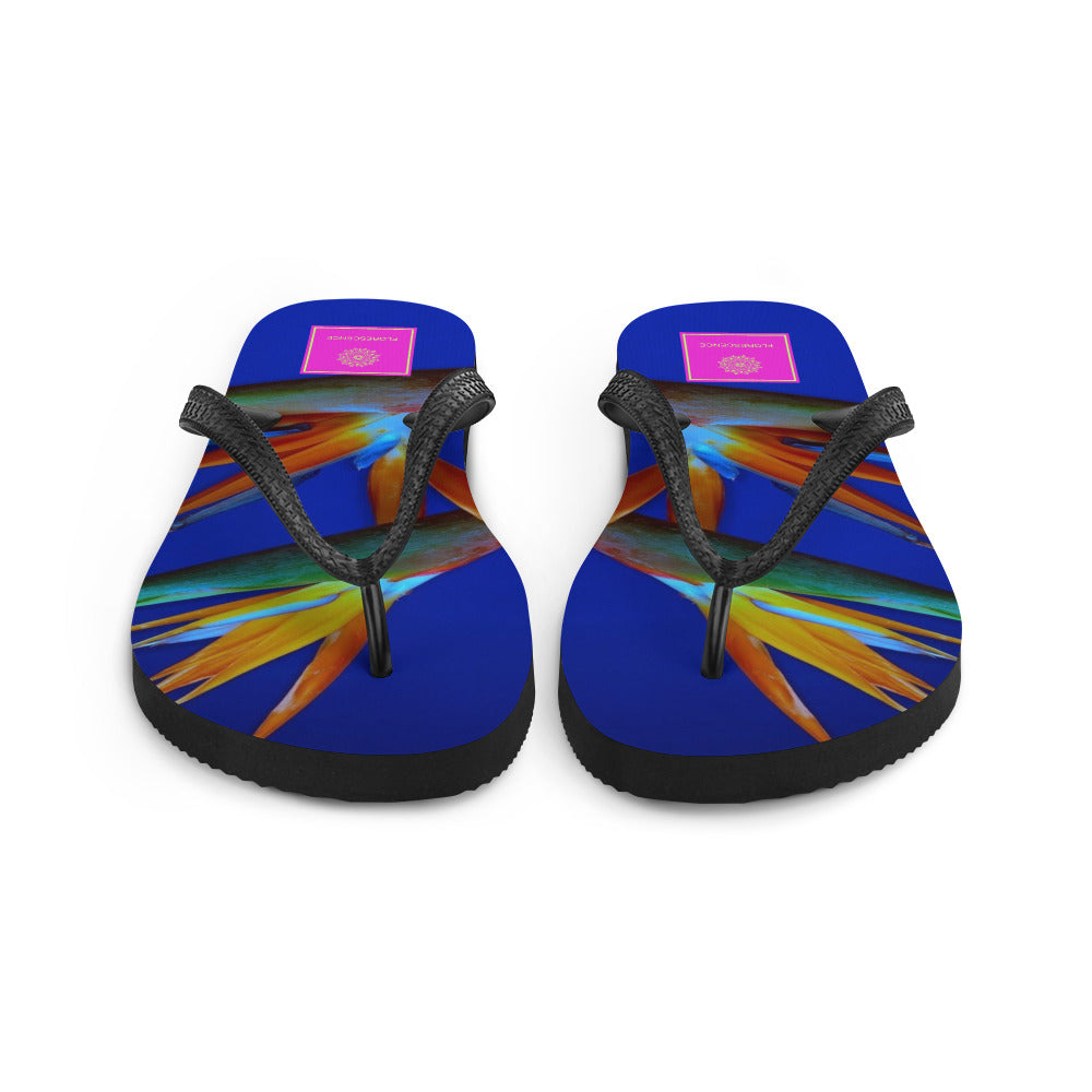 Blue Bird Florescence Flip-Flops