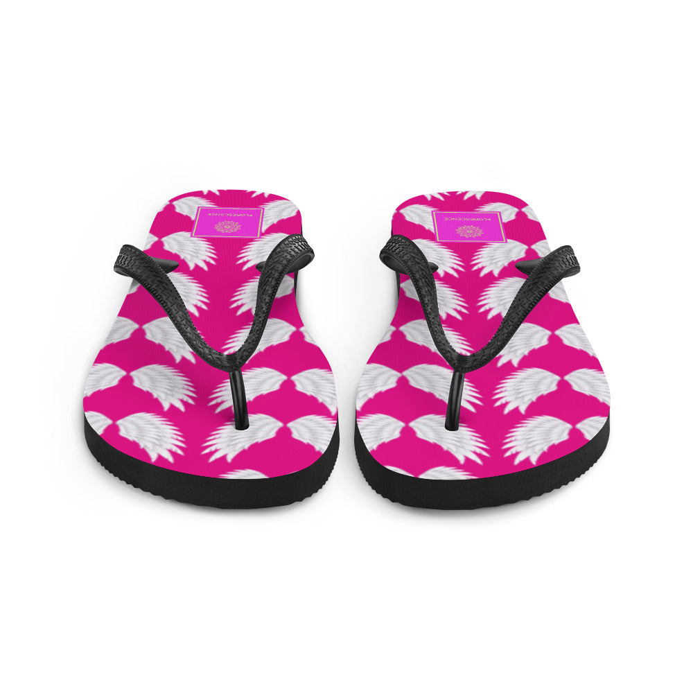 Wings Fuchsia Multi  Flip-Flops