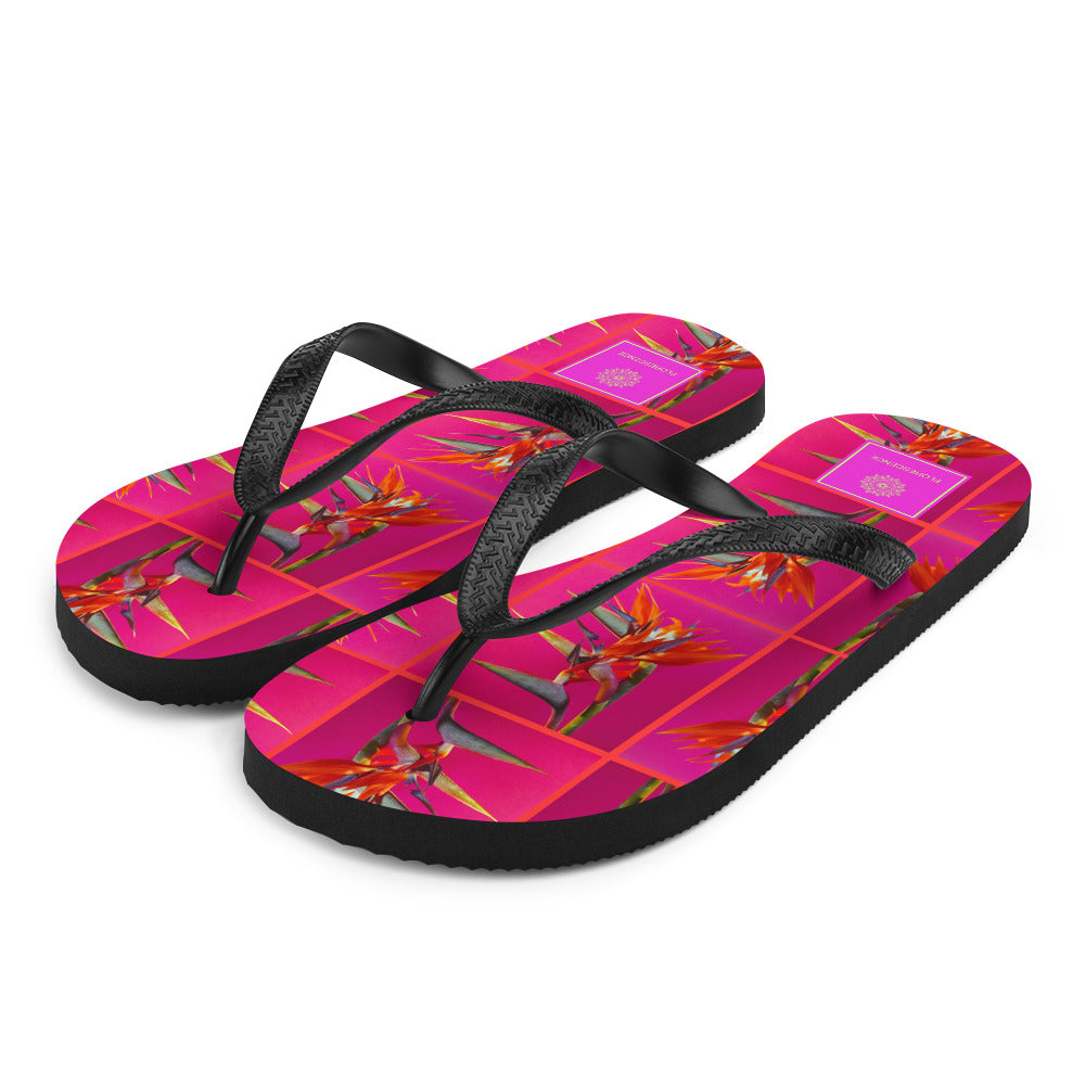 Florescence Pink Paradise  Multi Flip-Flops