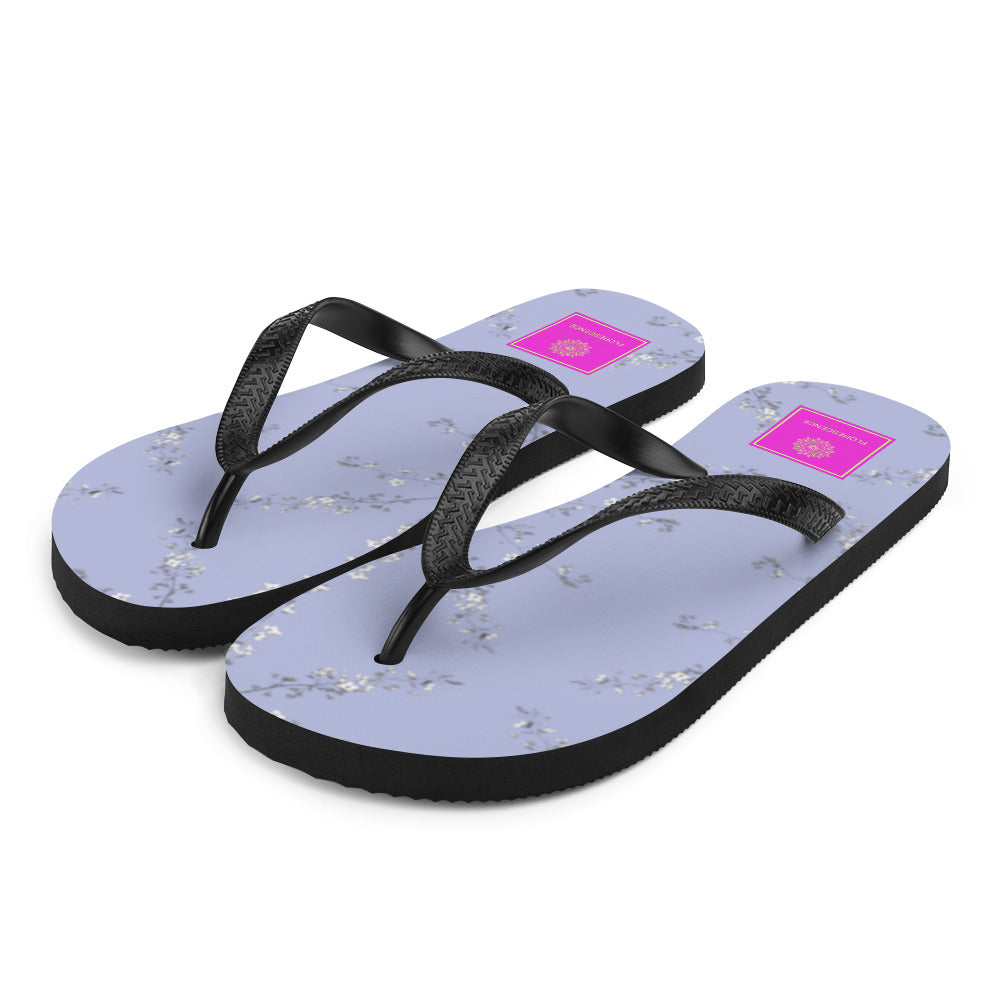 Spring Blossom Lilac Flip-Flops