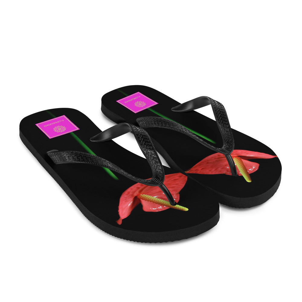 Evening Elegance Florescence Flip-Flops