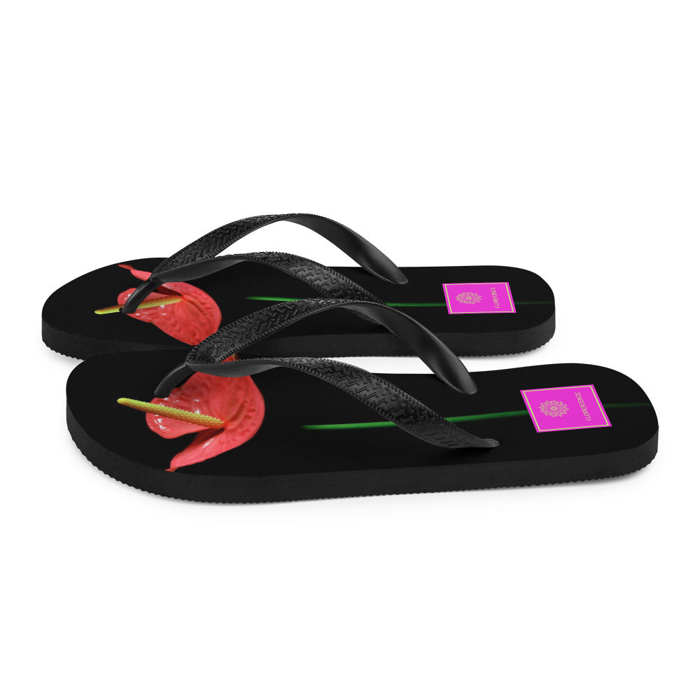 Evening Elegance Florescence Flip-Flops