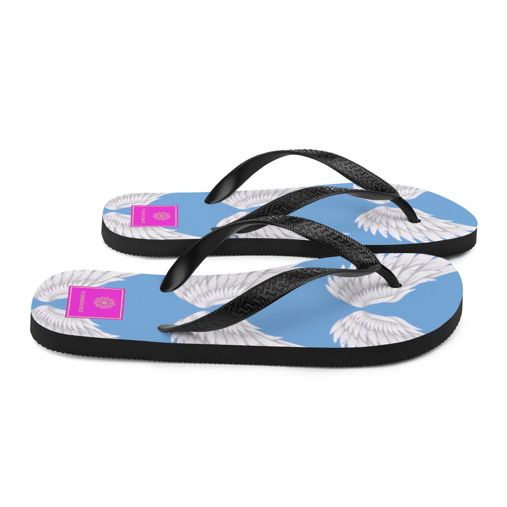 Wings Baby Blue Flip-Flops