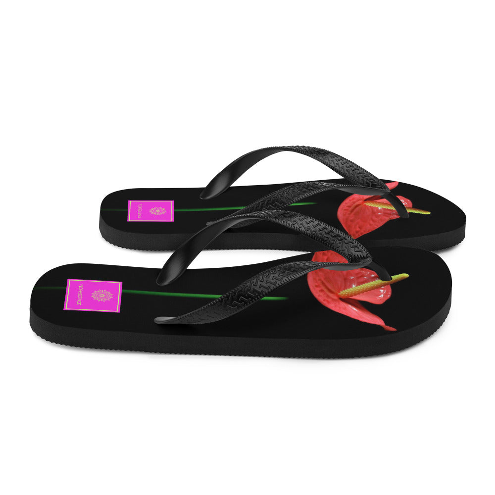 Evening Elegance Florescence Flip-Flops