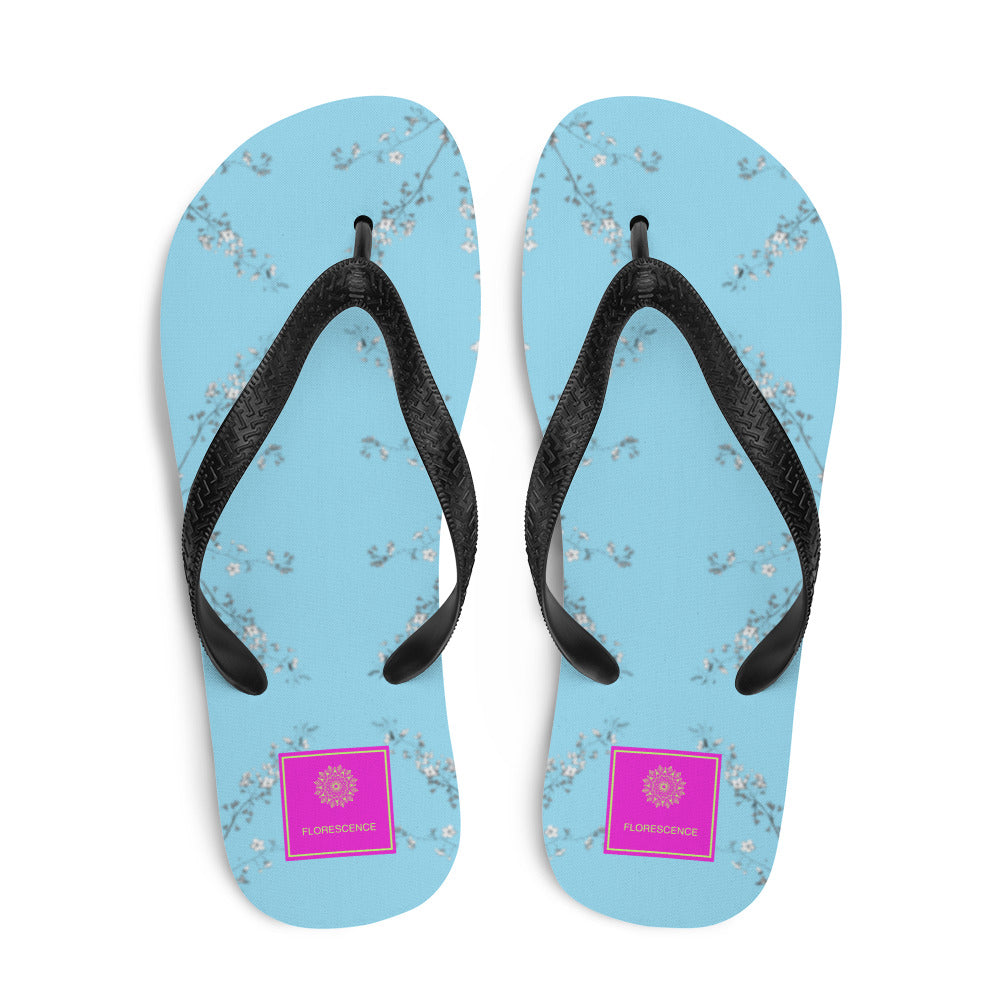 Spring Blossom Baby Blue Flip-Flops