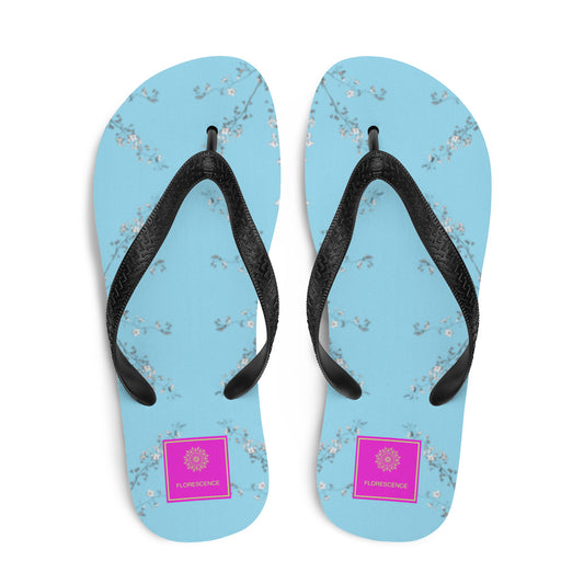 Spring Blossom Baby Blue Flip-Flops