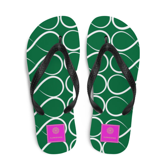 Infinity Emerald Green Flip-Flops