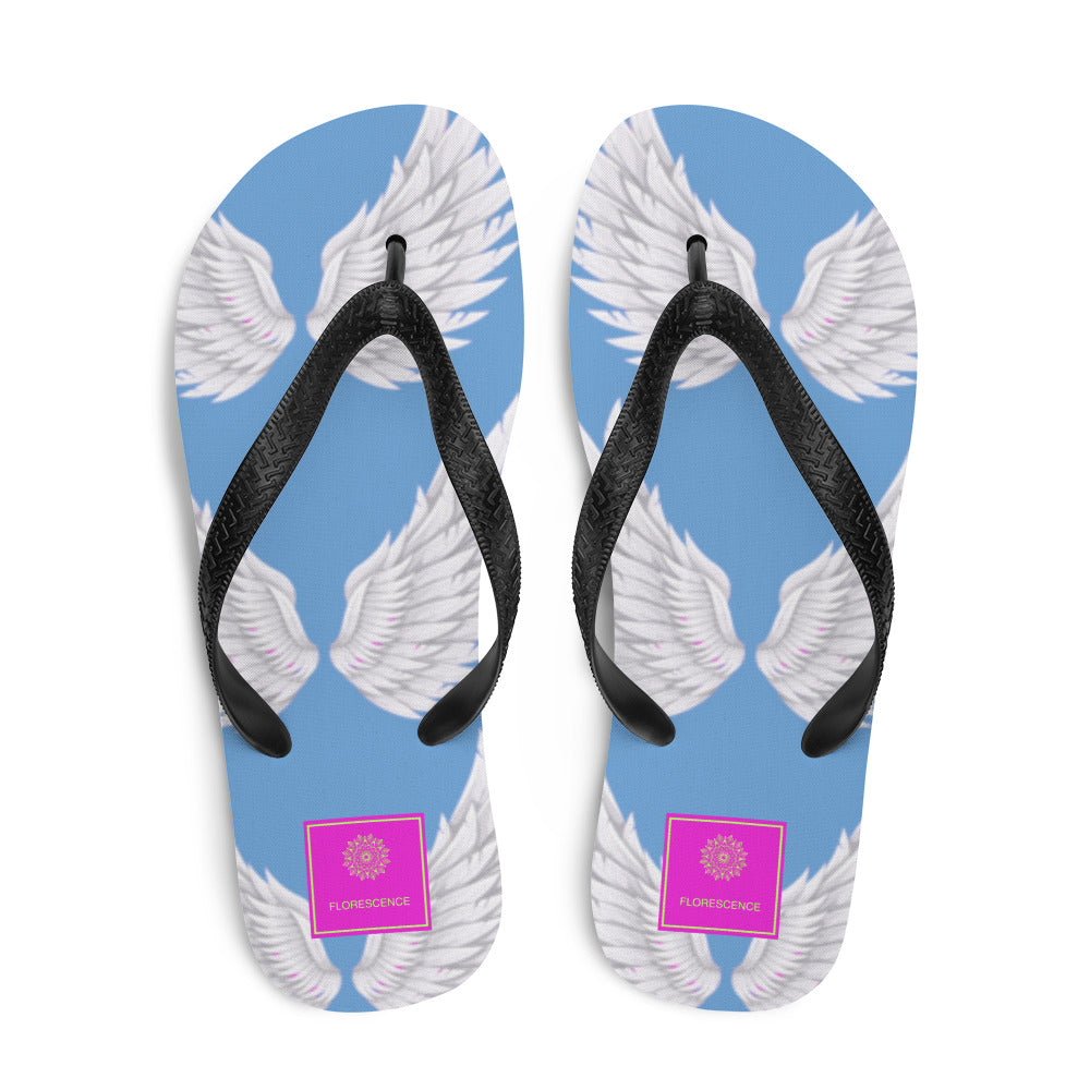 Wings Baby Blue Flip-Flops