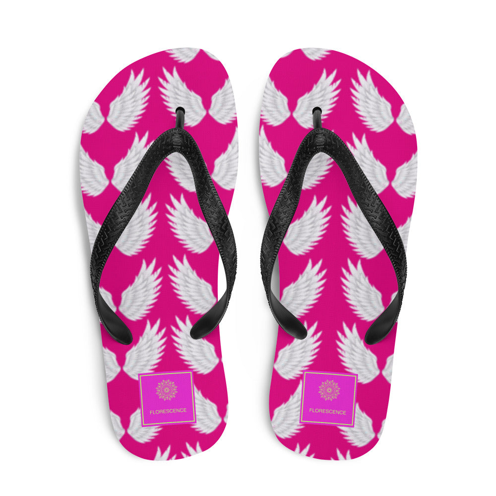 Wings Fuchsia Multi  Flip-Flops