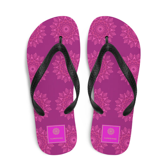 Mandala Logo Mulberry Pink Flip-Flops