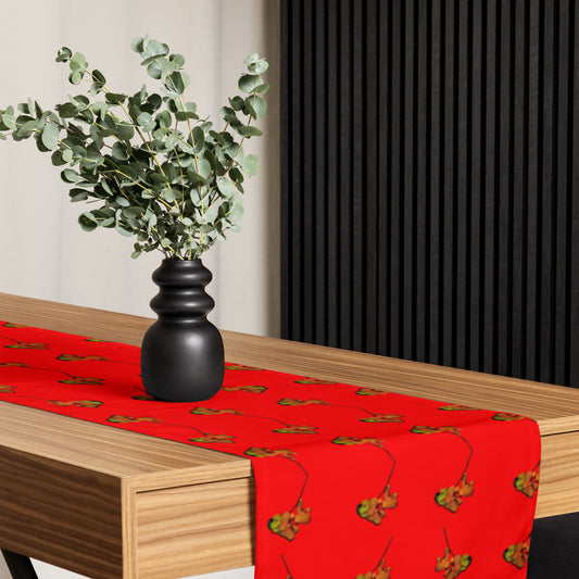 Florescence Raging Red Orchid Table runner